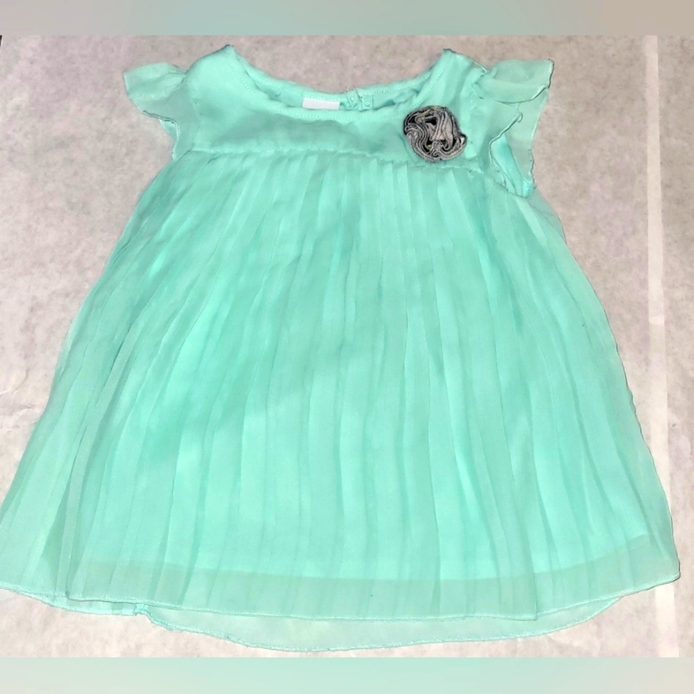 Flow-e teal green baby dress 24 months